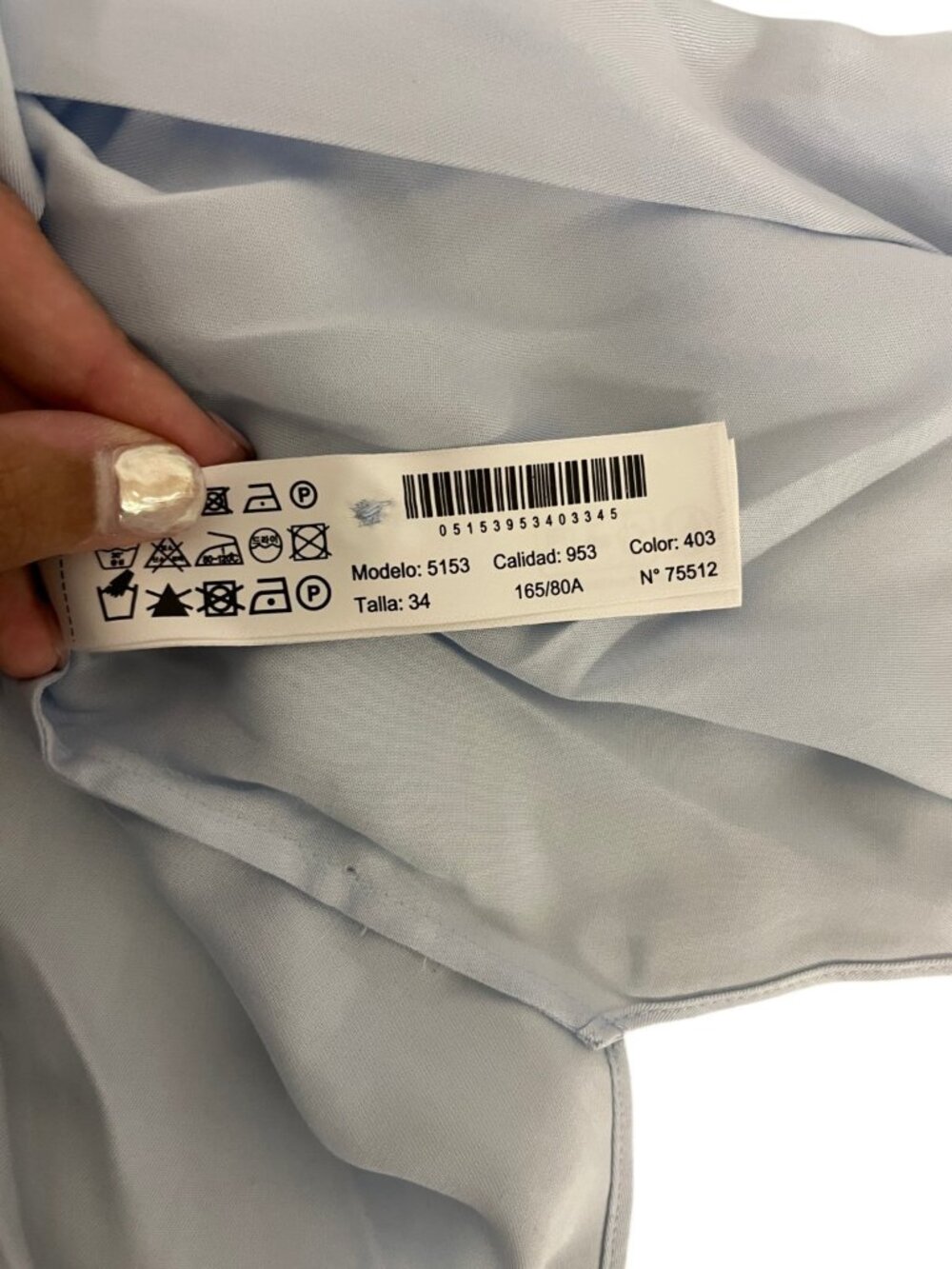 Massimo Dutti Womens Shirt Blouse EU 34 US 2 Sky Blue Button Up 5153/953 NWT - Picture 9 of 13